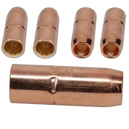 Star Tech Weld Mig Welding Nozzles 5/8 in. Recessed for Miller M25 M40 and Hobart Weld Gun 169725, 5PK 169-725